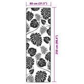 vidaXL Dywan zewnętrzny, zielony, 80x250 cm, PP