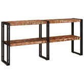 Konsola Wielokolorowe 160 x 33 x 75 cm Lite Drewno Recyklingowe