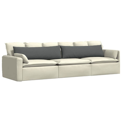 Poduszki na sofę 2 pcs Ciemnoszary 145 x 40 cm tkanina