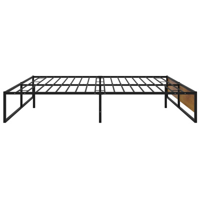 Rama łóżka, czarna, metalowa, 160x200 cm model standard