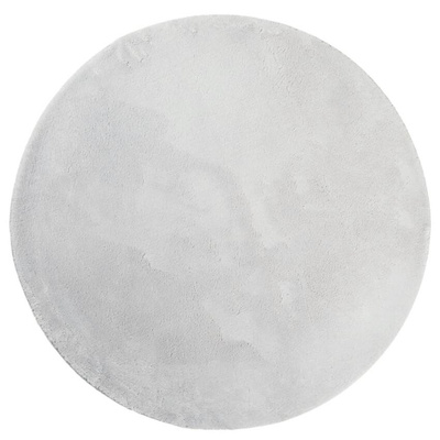 vidaXL Dywan HUARTE z krótkim włosiem, szary, Ø 100 cm