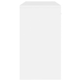 vidaXL Biurko z szufladą i szafką, białe z połyskiem, 100x40x73 cm