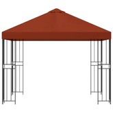 Altana 3 x 3 m terakota Poliester i Stal 190 gsm
