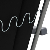 vidaXL Składane krzesła ogrodowe z poduszkami, 2 szt., czarne