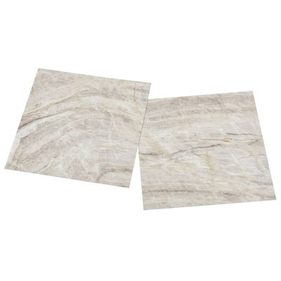 Samoprzylepne panele podłogowe, 20 szt., PVC, 1,86 m?, beżowe