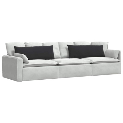 Poduszki na sofę 2 pcs Czarny 120 x 40 cm Tkanina sztruksowa
