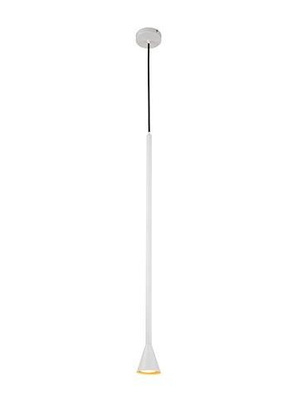 Lampa wisząca tuba Tucson biała metalowa GU10 pojedyncza