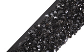 Designerska Lampa ścienna  czarna Swarovski Adani AD217