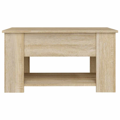 vidaXL Stolik kawowy, dąb sonoma, 79x49x41, materiał drewnopochodny
