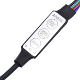 vidaXL Lustro łazienkowe z LED, czarne, 100x8,5x37 cm, akryl