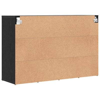 Szafka na buty z półką Czarny Dąb 103 x 30 x 67 cm