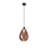 Lampa wisząca Denso 30 szklana kula miedziana do jadalni nad stół