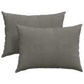 Poduszki na sofę 2 pcs Jasnoszary 70 x 50 cm Tkanina sztruksowa