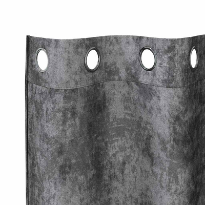 Zasłony z weluru z zasłonami 2 pcs Szary 175 x 140 cm Aksamit