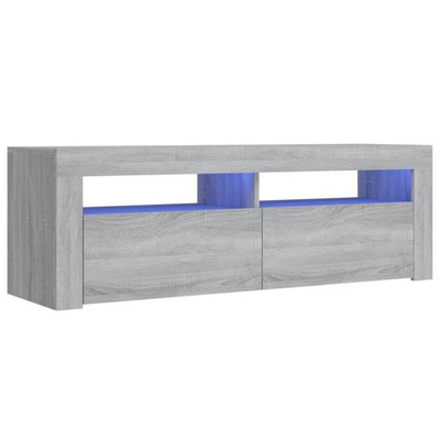 vidaXL Szafka pod TV z LED, szary dąb sonoma, 120x35x40 cm model standard
