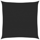 Żagiel przeciwsłoneczny, 160 g/m?, czarny, 4x4 m, HDPE