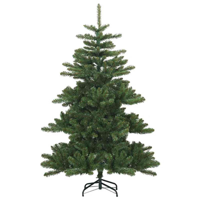 Sztuczna choinka z zawiasami Zielony 150 cm PVC, stal