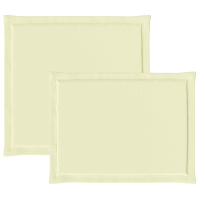 Poduszki na Siedzisko i Oparcie 4 pcs kremowy 47 x 45 x 2 cm