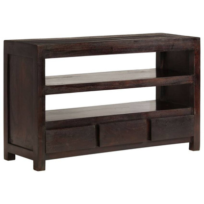 vidaXL Szafka pod TV, drewno akacjowe, 90 x 30 x 55 cm, ciemnobrązowa