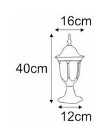 Niska zewnętrzna lampa stojąca K-5007S2/N czarna z serii VASCO KAJA