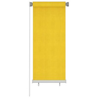 vidaXL Roleta zewnętrzna, 60x140 cm, żółta, HDPE
