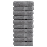 Ręczniki premium, SOLUND, 10 szt., szare, 50x100 cm, 600 g/m?