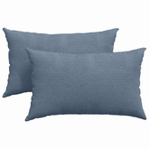 Poduszki na sofę 2 pcs Niebieski 50 x 30 cm Tkanina sztruksowa