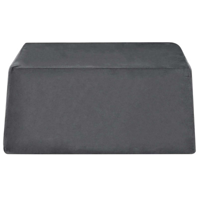 Poduszka na nogi Gładki Szary 63 x 52 x 19 cm Pianka PU