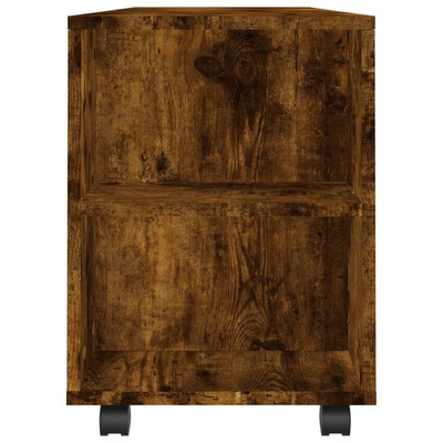 vidaXL Szafka pod TV, przydymiony dąb, 102x34,5x43 cm