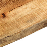 Blat stołu, 140x40x2,5 cm, naturalna krawędź, drewno mango