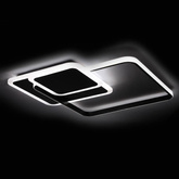 Lampa sufitowa dekoracyjna LED 72W czarna + pilot dl-f06