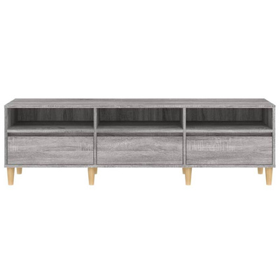 vidaXL Szafka pod TV, szary dąb sonoma, 150x30x44,5 cm