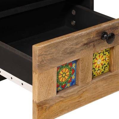 Szafka Nocna Naturalny 40 x 33 x 46 cm Drewno z mango