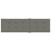 vidaXL Poduszka na leżak, ciemnoszary melanż, (75+105)x50x3cm, tkanina