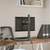 na monitor, czarny, stalowy, VESA 75/100 mm Stojak