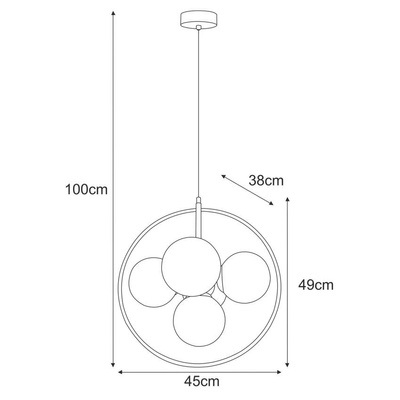 Lampa wisząca K-3836 z serii NEO