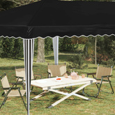 Namiot imprezowy rozkładany 575 x 290 x 245 cm Czarny