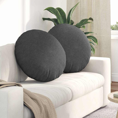 Poduszki na siedziska 2 pcs Ciemnoszary ?60 x 21 cm