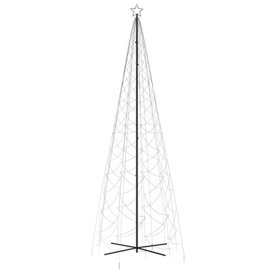 vidaXL Choinka stożkowa, 1400 niebieskich diod LED, 160x500 cm