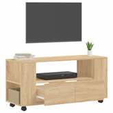 vidaXL Szafka pod TV, dąb sonoma, 102x34,5x43, materiał drewnopochodny