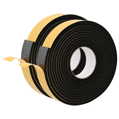 Taśma samoprzylepna z pianki 2 szt. Czarny 40mm x 5m Pianka CR