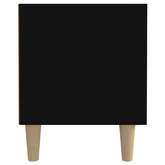 vidaXL Szafka pod TV, czarna, 180x31,5x40 cm, materiał drewnopochodny