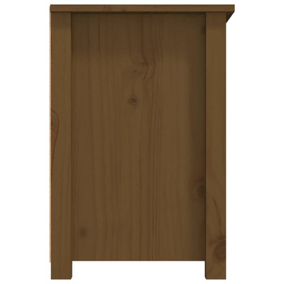 vidaXL Szafka pod TV, miodowy brąz, 79x35x52 cm, lite drewno sosnowe