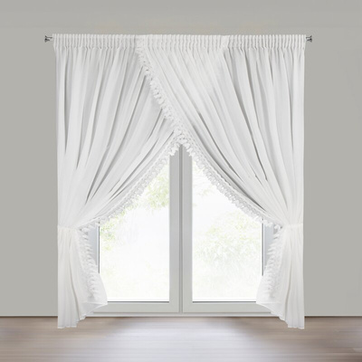 Firana Loreta biała 400x250