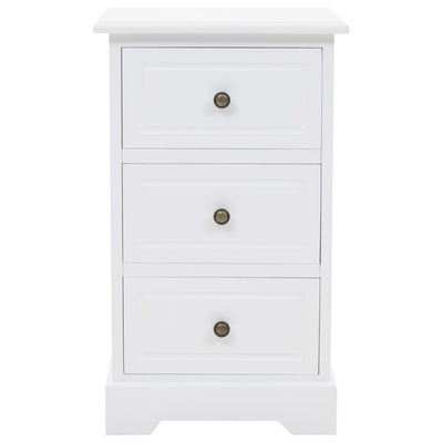 Szafka nocna, płyta MDF i drewno sosnowe, 35 x 32 x 59 cm