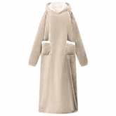 Bluza-koc Beżowy M Fleece i Flanela
