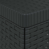 Sofa Ogrodowa 3-osobowa Rattanowa 3-osobowy PP antracytowy
