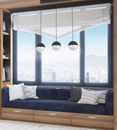 Lampa wisząca FURNI 3-punktowa czarna – ze szklanymi kloszami kulami - designerska lampa do salonu LED 4000K