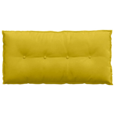 Poduszka na plecy Żółty 100 x 50 cm Tkanina sztruksowa