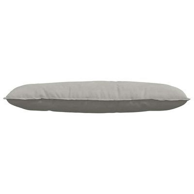 Poduszka na plecy Jasnoszary 120 x 50 cm Tkanina mikrofibrowa